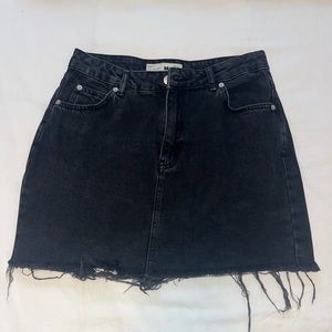 Topshop Black Denim skirt